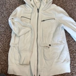 Roxy White Hoodie Jacket
